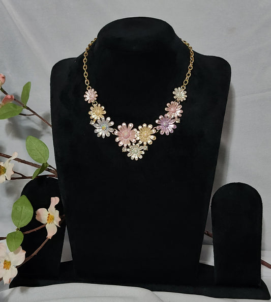 Charming Pastel Floral Necklace