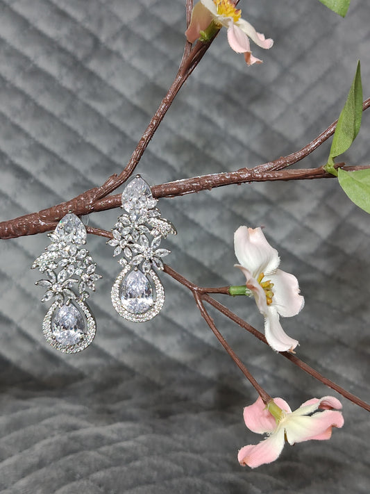 Radiant Teardrop Crystal Earrings