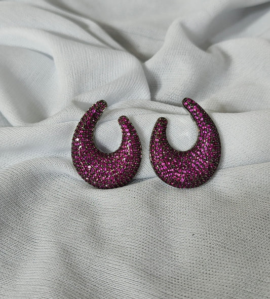 Dazzling Crescent Earrings