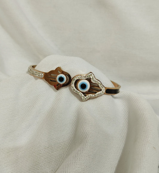 Anti-Tarnish Evil Eye Hamsa Hand Bracelet