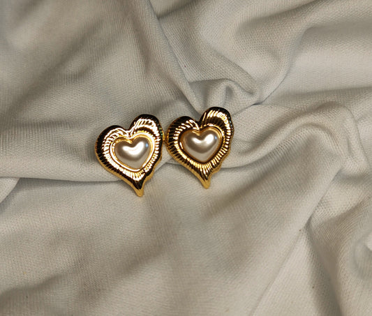 Heart Shaped Anti Tanish Studs