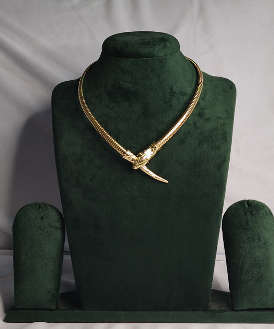 Stunning Bulgari Anti Tarnish 24carat Gold Plated Neckpiece